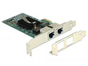 DeLock 89944 2 portos Gigabit hálózati PCIe kártya